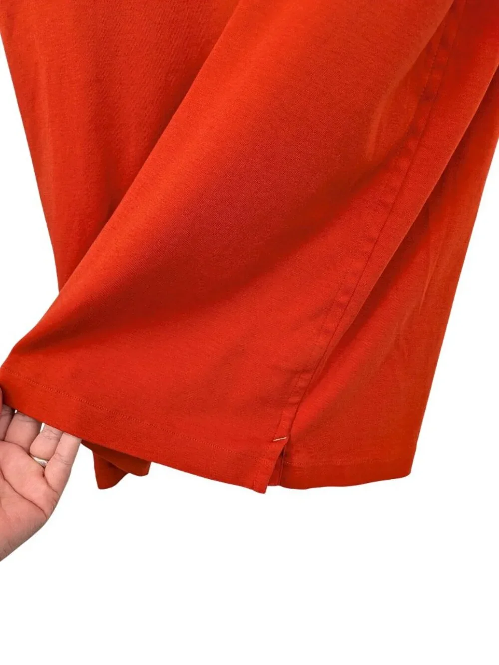 Banana Republic Luxury Touch Performance Polo Shirt Burnt Orange Normcore Large